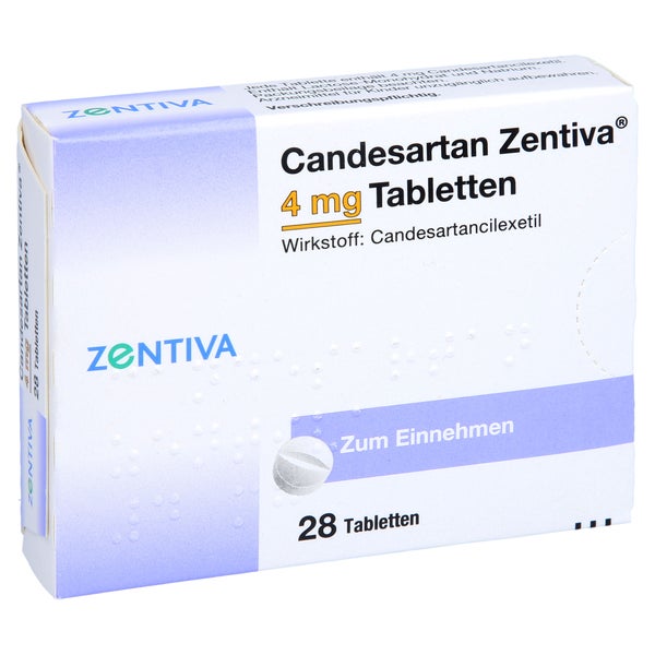 Candesartan Zentiva 4 mg Tabletten 28 St