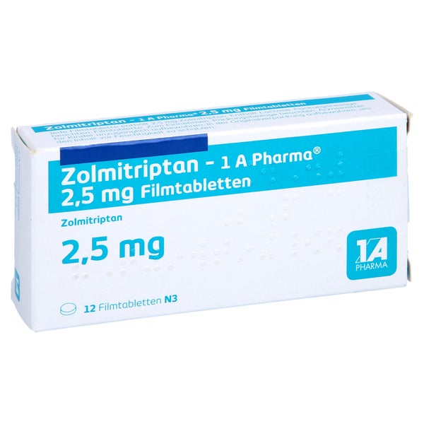 ZOLMITRIPTAN-1A Pharma 2,5 mg Filmtabletten 12 St