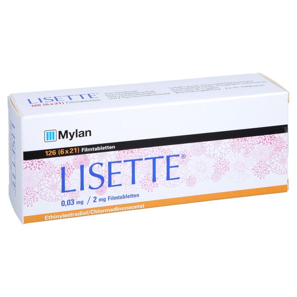 Lisette 0,03 mg/2 mg Filmtabletten 126 St