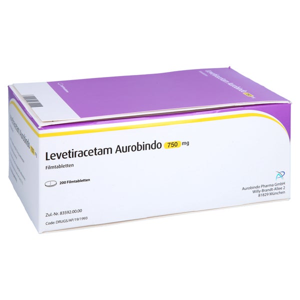 LEVETIRACETAM Aurobindo 750 mg Filmtabletten 200 St
