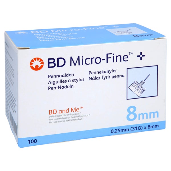 BD Micro-fine+ 8 Pen-Nadeln 0,25x8 mm 100 St