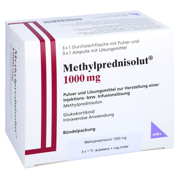 METHYLPREDNISOLUT 1000 mg P.u.LM z.H.e.Inj./Inf.L. 3 St