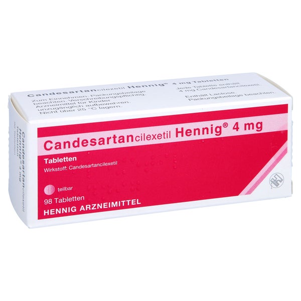 CANDESARTANCILEXETIL Hennig 4 mg Tabletten 98 St