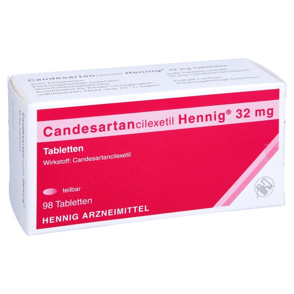 CANDESARTANCILEXETIL Hennig 32 mg Tabletten 98 St