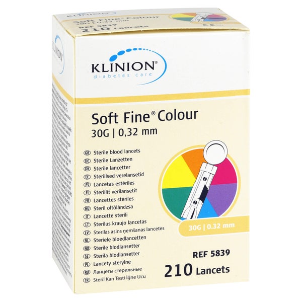 SOFT FINE Colour Lanzetten 30 G 0,32 mm 210 St