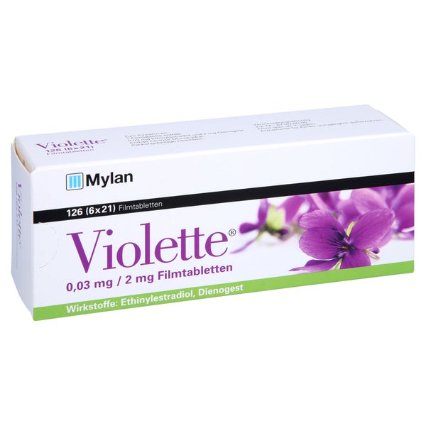 Violette 0,03 mg/2 mg Filmtabletten 126 St
