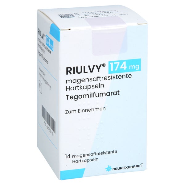 Riulvy 174 Mg Magensaftresistente Hartkapseln 14 St