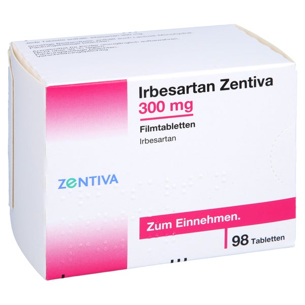 Irbesartan Zentiva 300 mg Filmtabletten 98 St