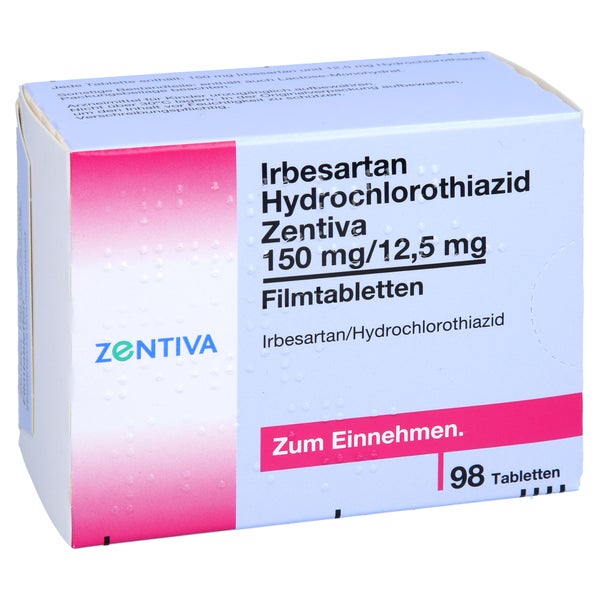 IRBESARTAN Hydrochlorothiazid Zentiva 150mg/12,5mg 98 St
