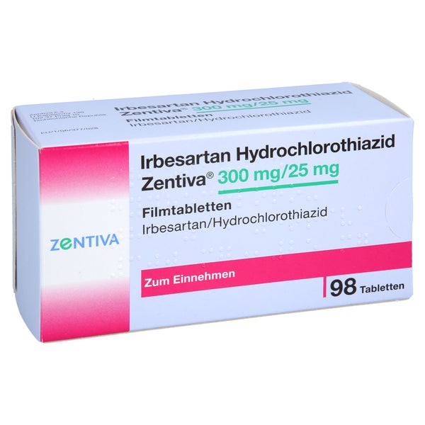 IRBESARTAN Hydrochlorothiazid Zentiva 300mg/25mg 98 St