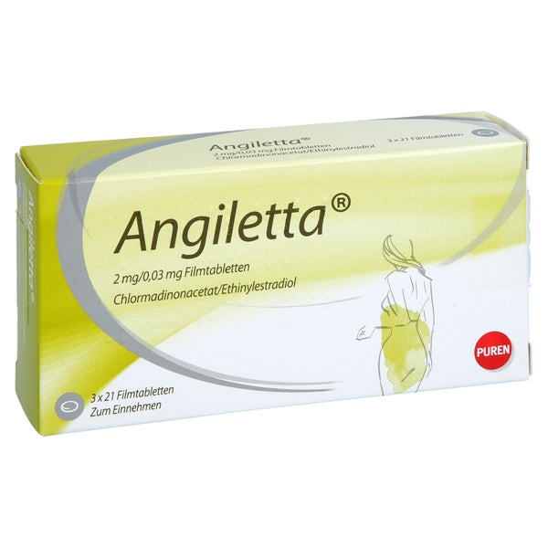 Angiletta 2 Mg/0,03 mg Filmtabletten 3X21 St