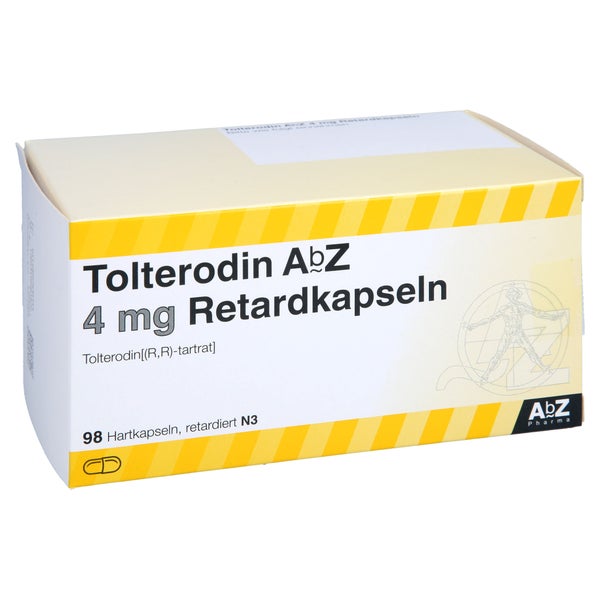 Tolterodin AbZ 4 mg Retardkapseln 98 St