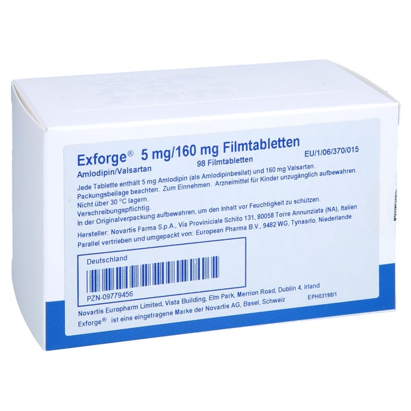 Exforge 5 Mg/160 mg Filmtabletten 98 St