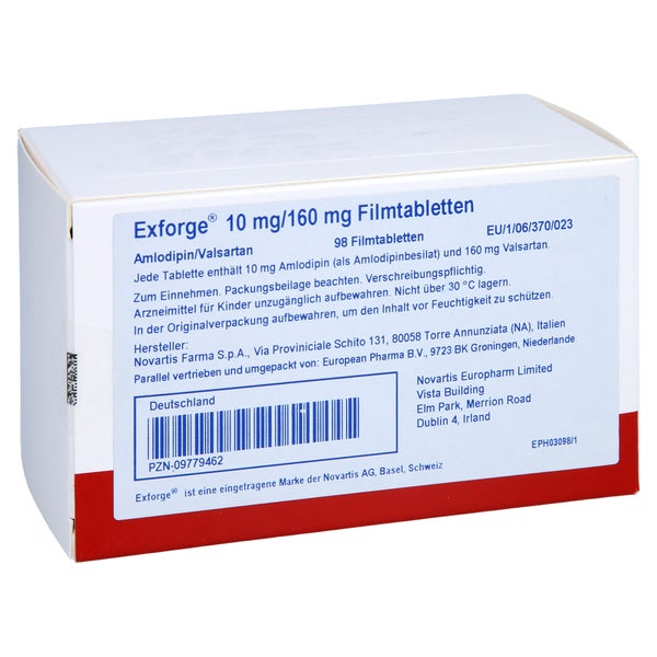 Exforge 10 Mg/160 mg Filmtabletten 98 St
