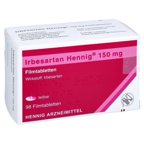 Irbesartan Hennig 150 mg Filmtabletten 98 St