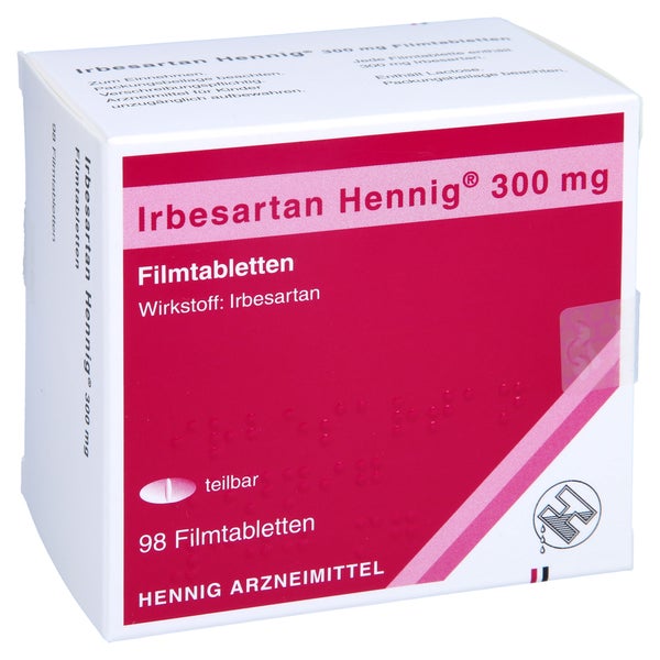 Irbesartan Hennig 300 mg Filmtabletten 98 St