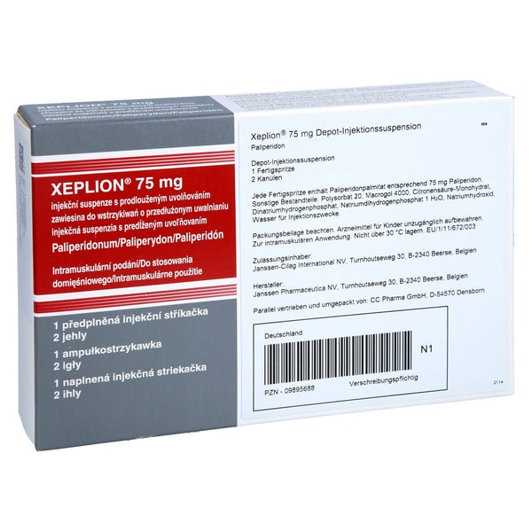 XEPLION 75 mg Depot-Injektionssusp.i.e.Fertigspr. 1 St
