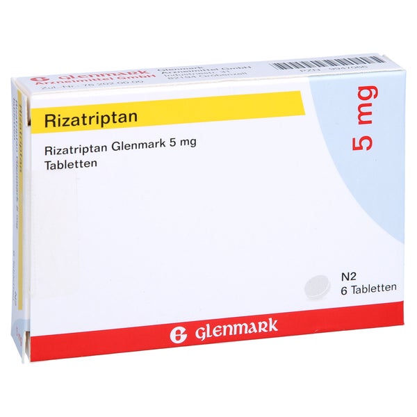 Rizatriptan Glenmark 5 mg Tabletten 6 St