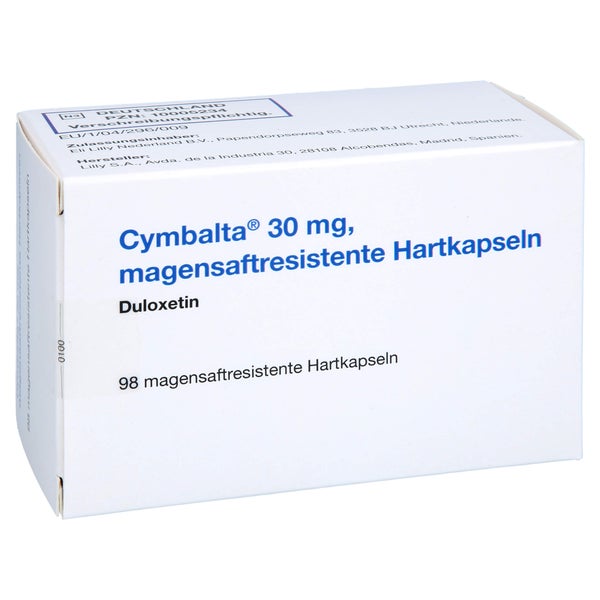 CYMBALTA 30 mg magensaftresistente Hartkapseln 98 St