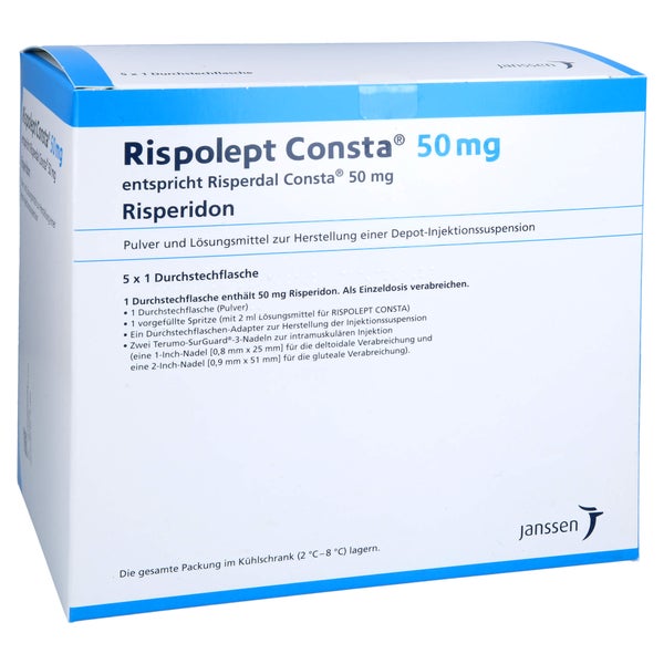 RISPOLEPT CONSTA 50 mg Plv.+LM z.H.e.Dep.Inj-Susp. 5 St