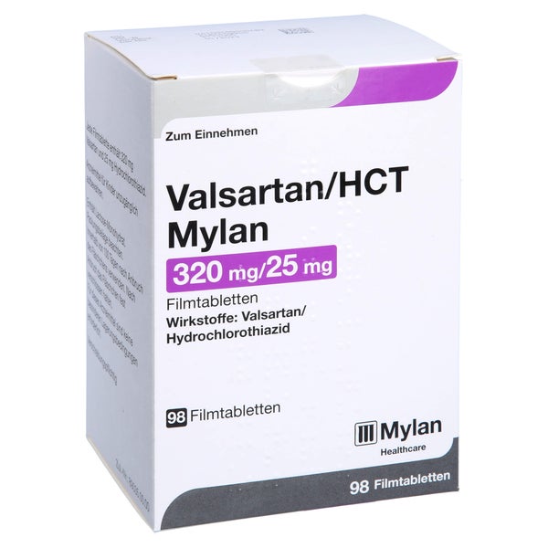 VALSARTAN/HCT Mylan 320 mg/25 mg Filmtabletten 98 St