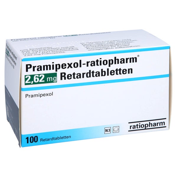 PRAMIPEXOL-ratiopharm 2,62 mg Retardtabletten 100 St