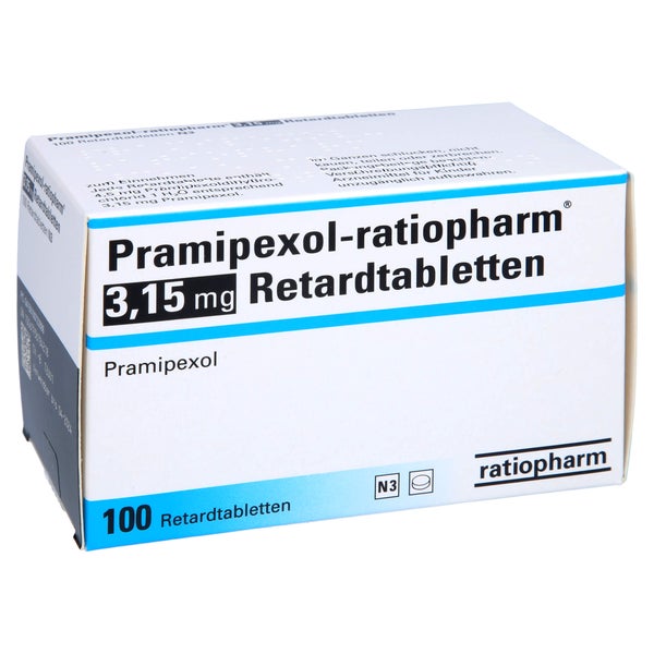 PRAMIPEXOL-ratiopharm 3,15 mg Retardtabletten 100 St