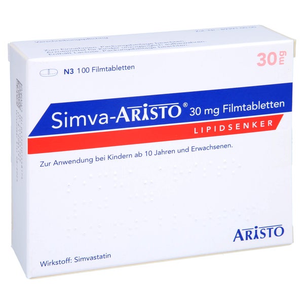 Simva Aristo 30 mg Filmtabletten 100 St