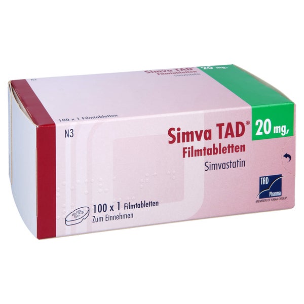 Simva TAD 20 mg Filmtabletten 100 St