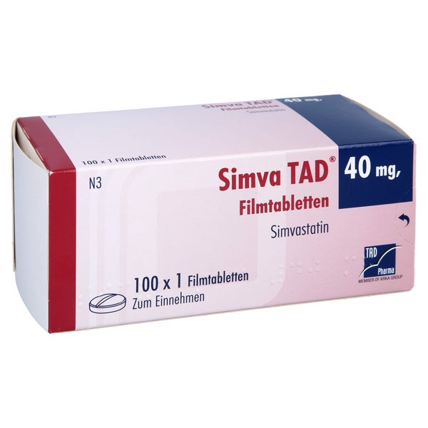 Simva TAD 40 mg Filmtabletten 100 St