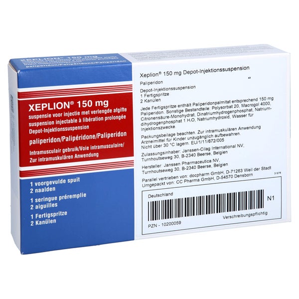 XEPLION 150 mg Depot-Injektionssusp.i.e.Fertigspr. 1 St