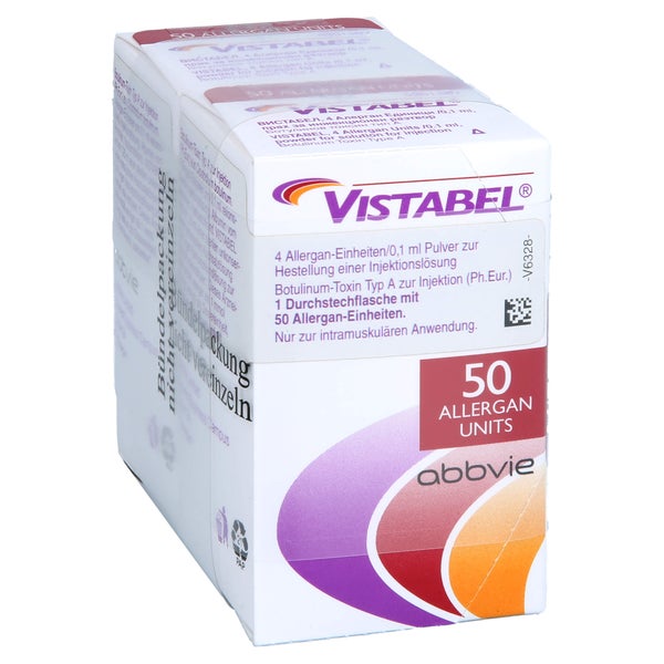 VISTABEL 4 Allergan-E./0,1ml 2x50E. P.z.H.e.Inj.-L 1 P