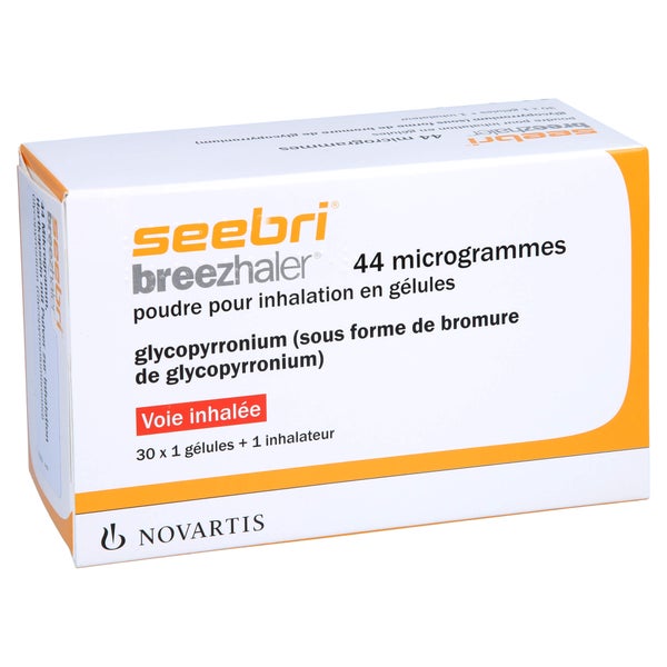 SEEBRI Breezhaler 44 Mikrogramm Hartk.m.Plv.z.Inh. 30 St