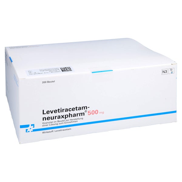 LEVETIRACETAM-neuraxpharm 500 mg G.z.H.e.Lsg.z.Ein 200 St