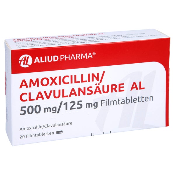 AMOXICILLIN/Clavulansäure AL 500mg/125mg 20 St