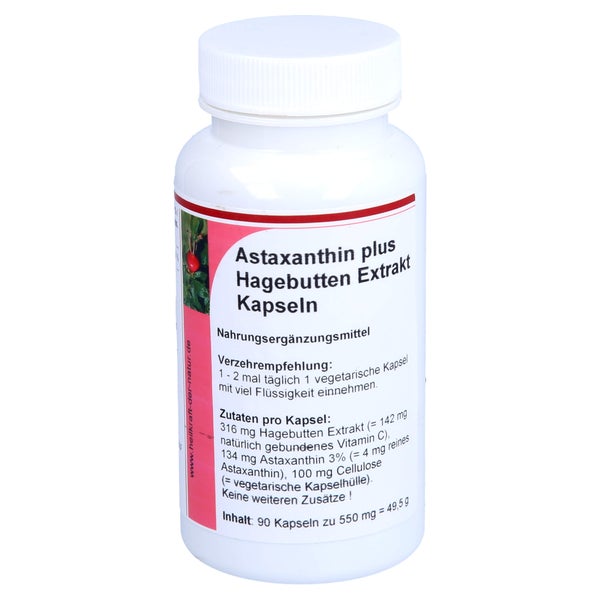 Astaxanthin 4 mg plus Hagebutten Extrakt 90 St