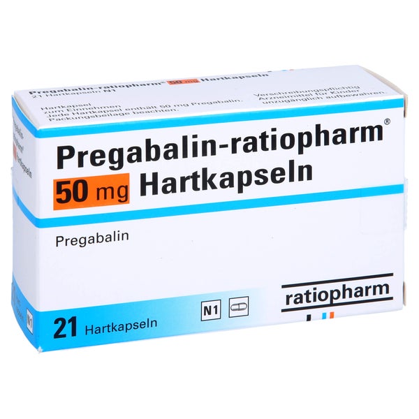 Pregabalin-ratiopharm 50 mg Hartkapseln 21 St