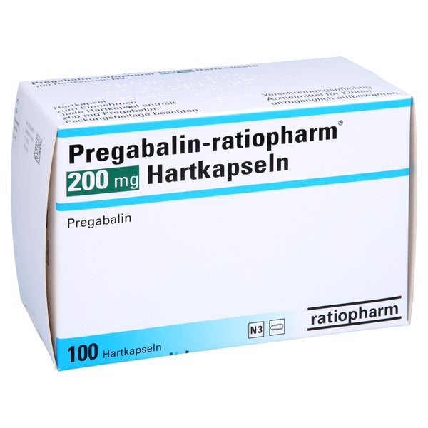 PREGABALIN-ratiopharm 200 mg Hartkapseln 100 St