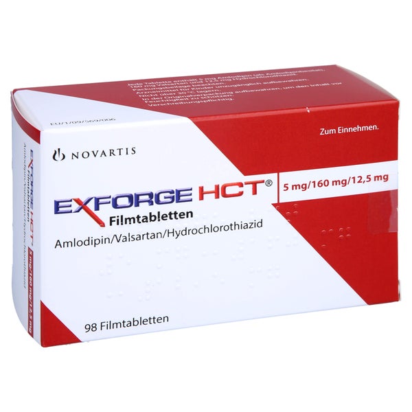 EXFORGE HCT 5 mg/160 mg/12,5 mg Filmtabletten 98 St