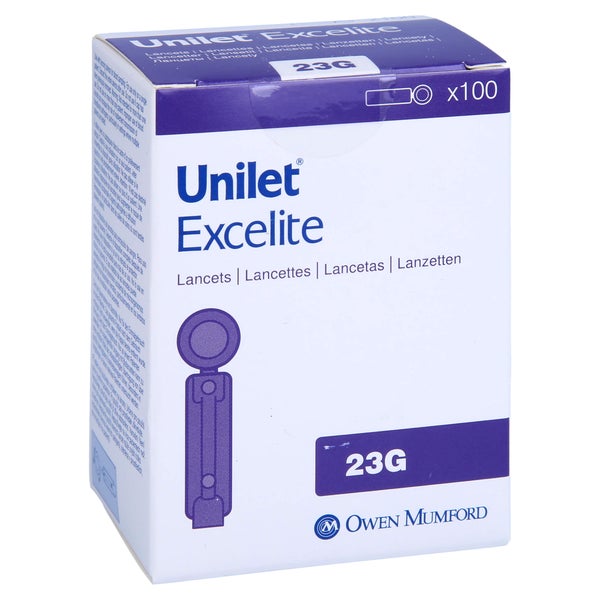 Unilet Excelite 23 G Lanzetten 100 St
