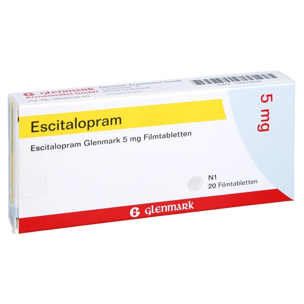 ESCITALOPRAM Glenmark 5 mg Filmtabletten 20 St