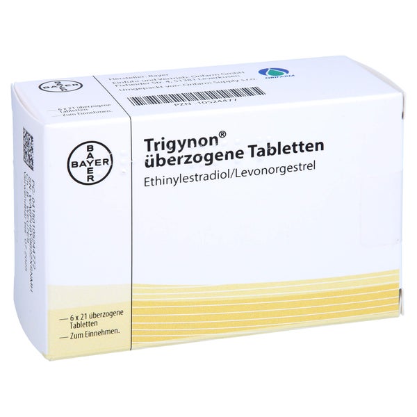 Trigynon 21 Überzogene Tabletten 6X21 St