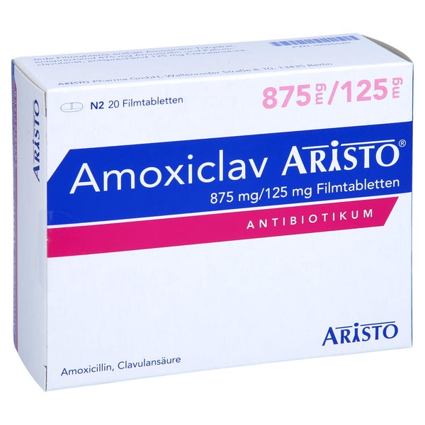 AMOXICLAV Aristo 875 mg/125 mg Filmtabletten 20 St