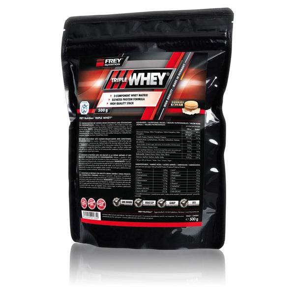 Triple Whey Cookies & Cream Pulver 500 g