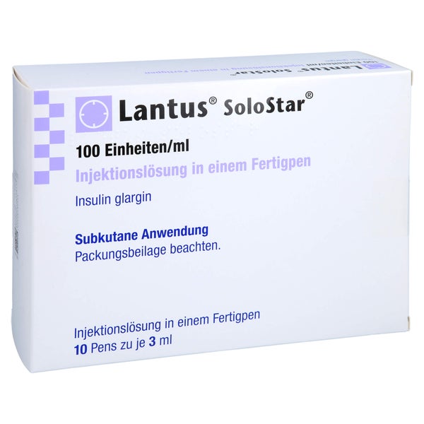 LANTUS 100 E/ml SoloStar Inj.-Lsg.i.e.Fertigpen 10X3 ml