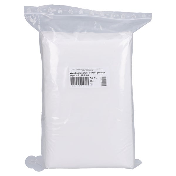 Waschhandschuhe Molton Genoppt supersoft 50 St