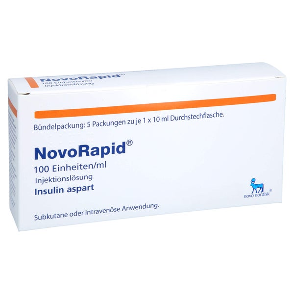 NOVORAPID 100 E/ml Injektionslösung i.e.Dsfl. 5X10 ml