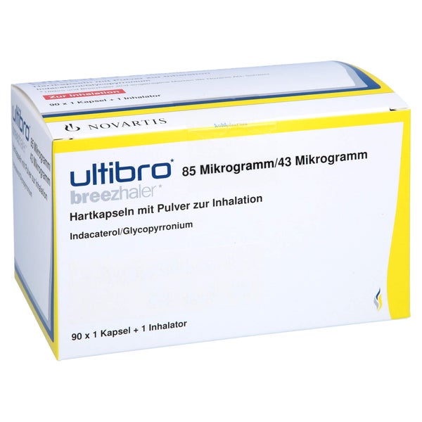 ULTIBRO Breezhaler 85 µg/43 µg Hartk.m.Plv.z.Inh. 90 St