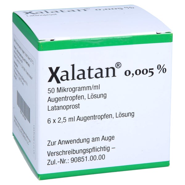 Xalatan 0,005% Augentropfen 6X2,5 ml