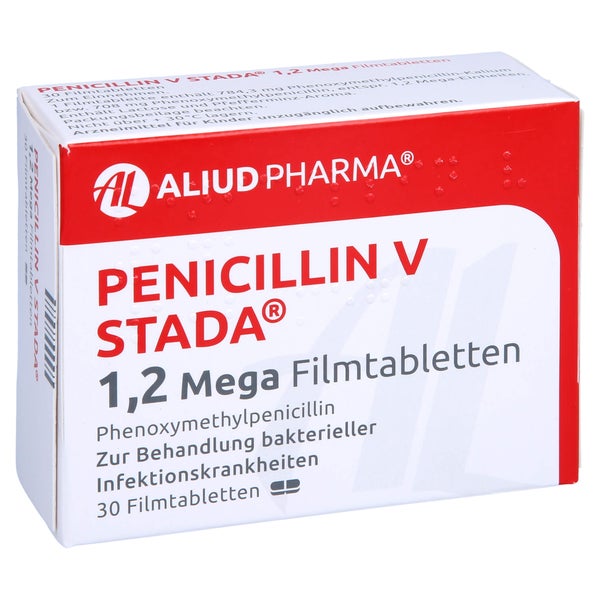 PENICILLIN V STADA 1,2 Mega Filmtabletten ALIUD 30 St